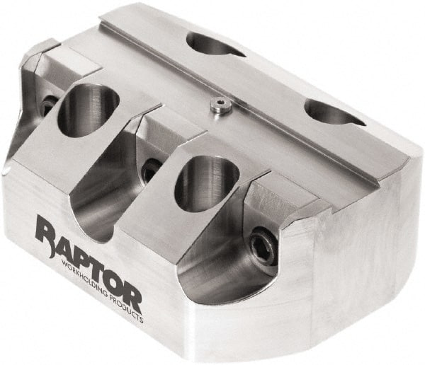 Raptor Workholding - 3/4" Jaw Width, 2" High x 5" Long x 3.9" Wide Dovetail Vise - For Use with 4 & 5 Axis Workholding Systems - Exact Tooling