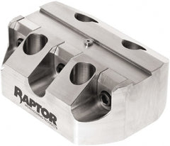 Raptor Workholding - 3/4" Jaw Width, 2" High x 5" Long x 3.9" Wide Dovetail Vise - For Use with 4 & 5 Axis Workholding Systems - Exact Tooling