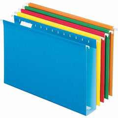 Pendaflex - 8-1/2 x 14", Legal, Assorted Colors, Hanging File Folder - 11 Point Stock, 1/5 Tab Cut Location - Exact Tooling