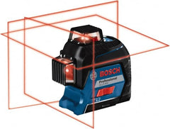 Bosch - 3 Beam 200' Max Range Self Leveling Line Laser - 3/32" at 30' Accuracy, Battery Included - Exact Tooling