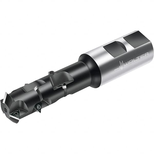 Walter - 44mm Cut Diam, 119mm Max Hole Depth, 40mm Shank Diam, Indexable Thread Mill - Insert Style P26300, 9 Inserts, Toolholder Style T2711, 201.7mm OAL - Exact Tooling