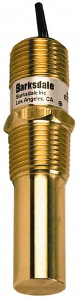 Barksdale - 50 to 300°F Bi-Metal Compact Switch - 1/2" NPT, 11/16 x 1-1/2 Rigid Stem, Brass, ±10°F - Exact Tooling