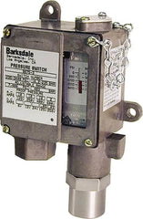 Barksdale - 75 to 540 psi Adjustable Range, 3,000 Max psi, Sealed Piston Pressure Switch - 1/4 NPT Female, Screw Terminals, SPDT Contact, 416SS Wetted Parts, 2% Repeatability - Exact Tooling