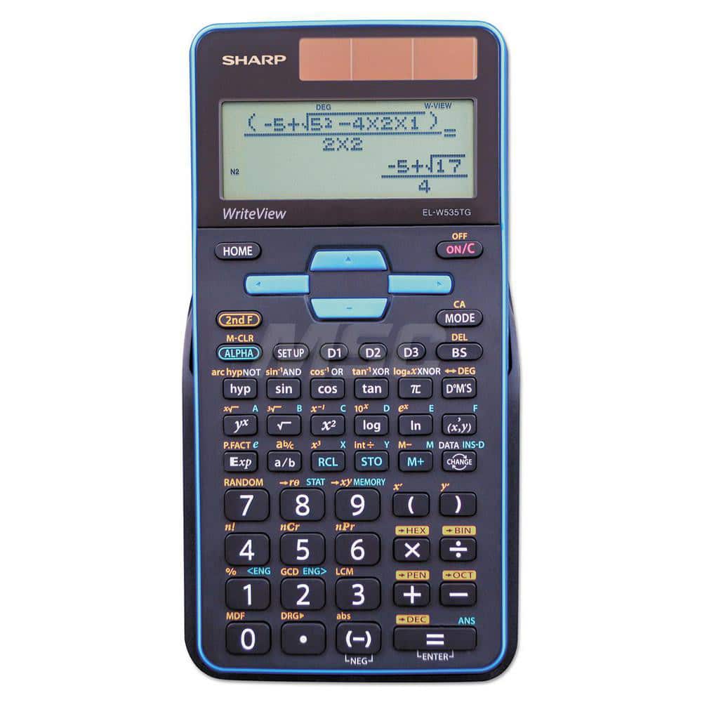 Victor - Calculators; Type: Scientific ; Type of Power: Battery; Solar ; Display Type: 16-Digit LCD ; Color: Black; Blue ; Display Size: 4mm ; Number of Functions: 422 - Exact Tooling