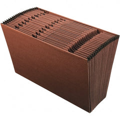 Pendaflex - 15 x 10", Legal, Redrope, A-Z Indexed Expanding Files - Assorted Tab Cut Location - Exact Tooling