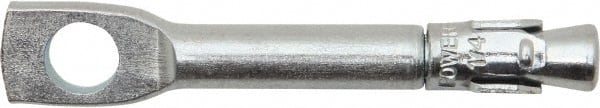 Powers Fasteners - 1/4" Diam, 1/4" Drill, 2" OAL, 1-5/8" Min Embedment Wedge Expansion Concrete Anchor - 1035 Case Hardened Steel, Zinc-Plated Finish, Tie Wire Head, Tie-Wire Drive, 1" Thread Length - Exact Tooling