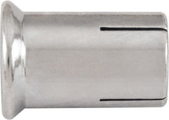 Powers Fasteners - 1/2" Diam, 5/8" Drill, 1" OAL, Drop-In Concrete Anchor - 1008 Carbon Steel, Zinc-Plated Finish, Hammer Drive, 5/8" Thread Length - Exact Tooling