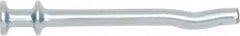 Powers Fasteners - 1/4" Diam, 1/4" Drill, 2-3/4" OAL, 1" Min Embedment Pin Anchor Concrete Anchor - 1038 Carbon Steel, Zinc-Plated Finish, Flat Head, Hammer Drive - Exact Tooling