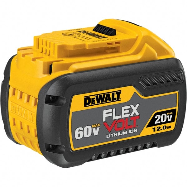 DeWALT - 60 Volt Lithium-Ion Power Tool Battery - 12 Ahr Capacity, 100 min Charge Time, Series 20/60 FLEXVOLT - Exact Tooling