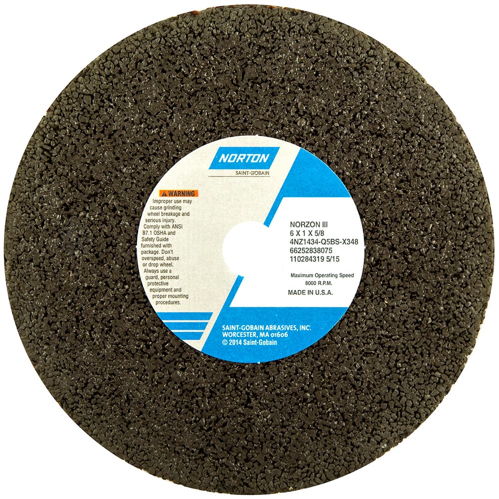 Norton - Surface Grinding Wheels Wheel Diameter (Decimal Inch): 6 Wheel Diameter (Inch): 6 - Exact Tooling