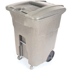 Toter - Trash Cans & Recycling Containers; Type: Confidential Document Container ; Container Shape: Rectangle ; Container Size: 96 gal ; Container Graphics: None ; Color: Graystone ; Finish: Textured - Exact Tooling