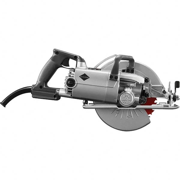 Skilsaw - 15 Amps, 8-1/4" Blade Diam, 4,700 RPM, Electric Circular Saw - 120 Volts, 8' Cord Length, 7/8" Arbor Hole, Left Blade - Exact Tooling