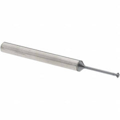 Accupro - 1/16° 1/16" Cut Diam, 0.031" Cut Width, 1/8" Shank, Solid Carbide Double-Angle Cutter - Exact Tooling