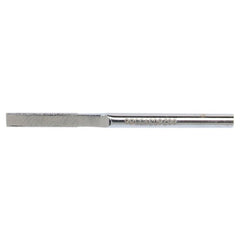 0.030″ × 1/8″ Electroplated Diamond File Flat 100 Grit 5/8″ Diamond - Exact Tooling