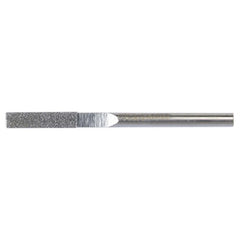 0.079″ × 0.040″ Electroplated Diamond File Round 100 Grit 5/8″ Diamond - Exact Tooling