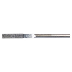 0.120″ × 0.040″ Electroplated Diamond File Flat 100 Grit 5/8″ Diamond - Exact Tooling