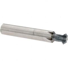 Accupro - 1/2° 1/2" Cut Diam, 0.187" Cut Width, 1/2" Shank, Solid Carbide Double-Angle Cutter - Exact Tooling