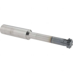 Accupro - 1/2° 1/2" Cut Diam, 0.187" Cut Width, 1/2" Shank, Solid Carbide Double-Angle Cutter - Exact Tooling