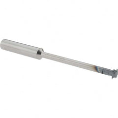 Accupro - 1/4° 1/4" Cut Diam, 0.072" Cut Width, 1/4" Shank, Solid Carbide Double-Angle Cutter - Exact Tooling