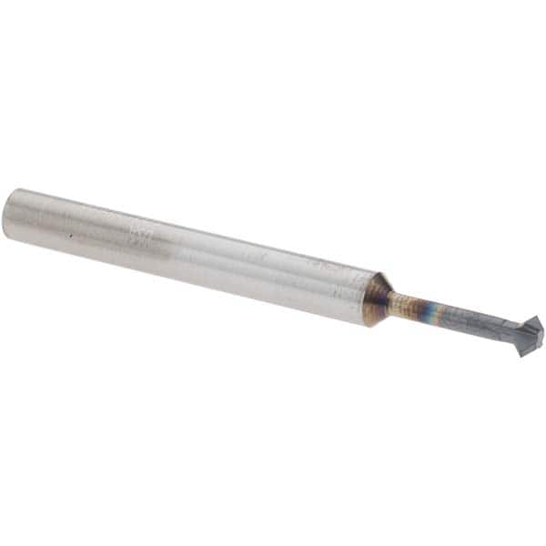 Accupro - 5/32° 5/32" Cut Diam, 0.078" Cut Width, 3/16" Shank, Solid Carbide Double-Angle Cutter - Exact Tooling