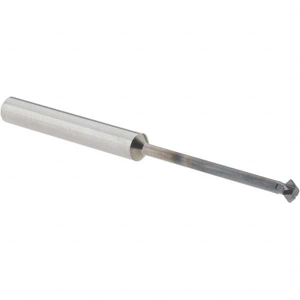 Accupro - 5/32° 5/32" Cut Diam, 0.078" Cut Width, 3/16" Shank, Solid Carbide Double-Angle Cutter - Exact Tooling