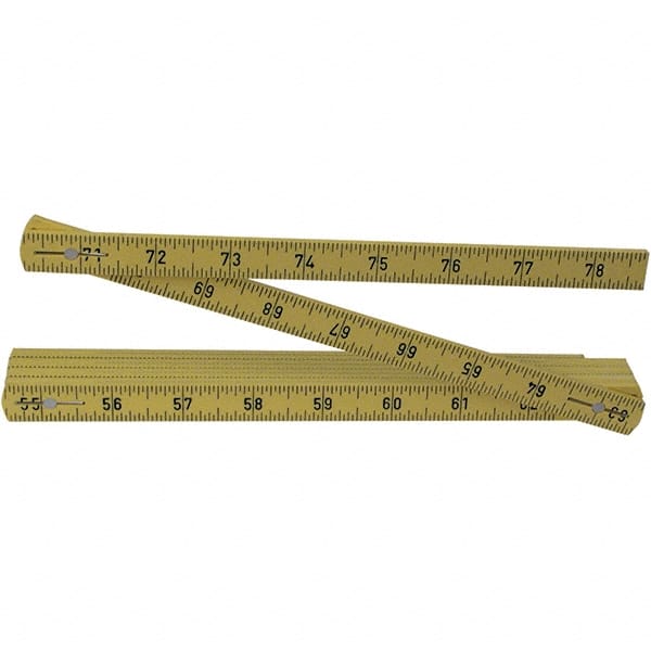 Wiha - Folding Rules Overall Length (Feet): 6.50 Graduation (Inch): 3/32 - Exact Tooling