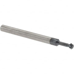 Accupro - 1/8° 1/8" Cut Diam, 0.062" Cut Width, 1/8" Shank, Solid Carbide Double-Angle Cutter - Exact Tooling