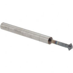 Accupro - 1/8° 1/8" Cut Diam, 0.062" Cut Width, 1/8" Shank, Solid Carbide Double-Angle Cutter - Exact Tooling