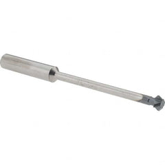 Accupro - 1/4° 1/4" Cut Diam, 1/8" Cut Width, 1/4" Shank, Solid Carbide Double-Angle Cutter - Exact Tooling