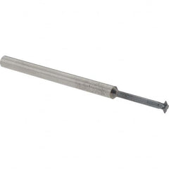 Accupro - 1/8° 1/8" Cut Diam, 0.036" Cut Width, 1/8" Shank, Solid Carbide Double-Angle Cutter - Exact Tooling