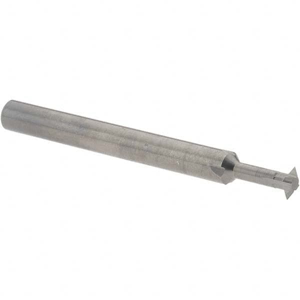 Accupro - 3/16° 3/16" Cut Diam, 0.055" Cut Width, 3/16" Shank, Solid Carbide Double-Angle Cutter - Exact Tooling