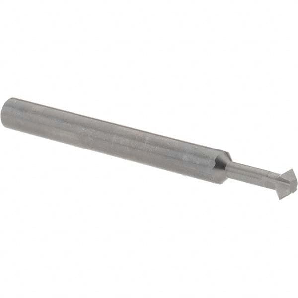 Accupro - 3/16° 3/16" Cut Diam, 0.093" Cut Width, 3/16" Shank, Solid Carbide Double-Angle Cutter - Exact Tooling