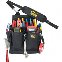 CLC - Electrician's Holster with 20 Pockets - Ballistic Polyester, Black - Exact Tooling