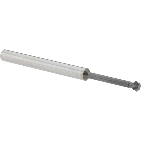 Accupro - 3/16° 3/16" Cut Diam, 0.093" Cut Width, 3/16" Shank, Solid Carbide Double-Angle Cutter - Exact Tooling