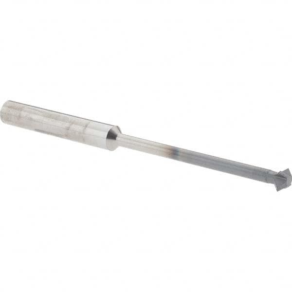 Accupro - 3/16° 3/16" Cut Diam, 0.093" Cut Width, 3/16" Shank, Solid Carbide Double-Angle Cutter - Exact Tooling