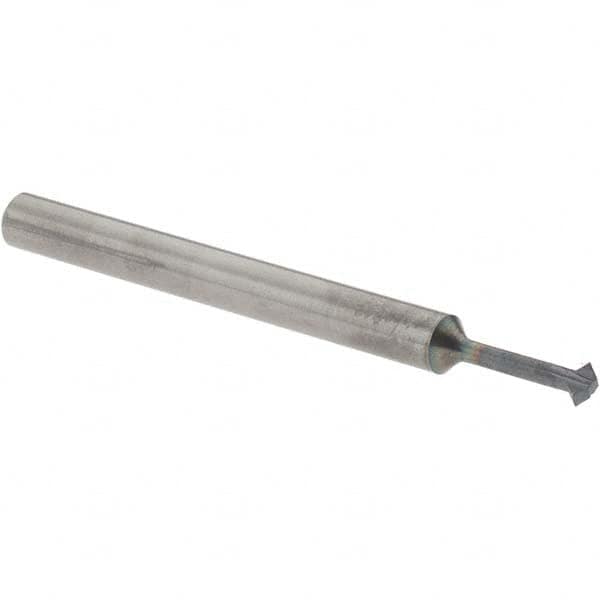 Accupro - 3/32° 3/32" Cut Diam, 0.047" Cut Width, 1/8" Shank, Solid Carbide Double-Angle Cutter - Exact Tooling
