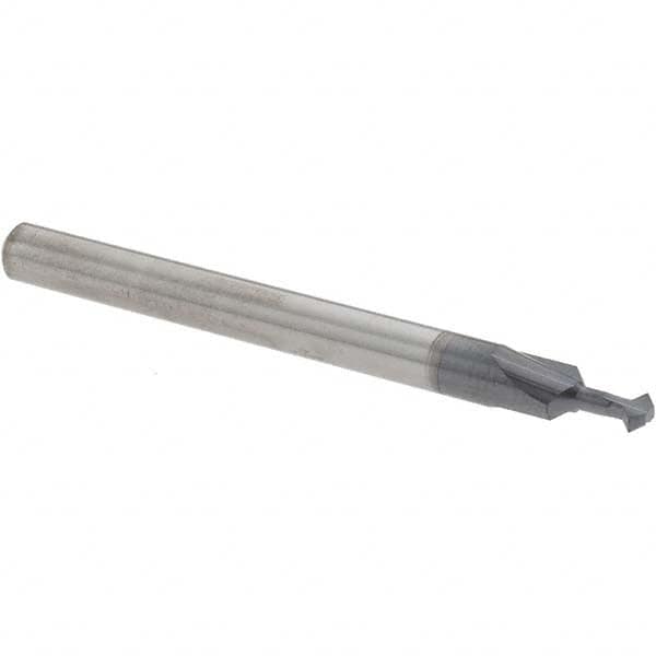 Accupro - 3/32° 3/32" Cut Diam, 0.047" Cut Width, 1/8" Shank, Solid Carbide Double-Angle Cutter - Exact Tooling