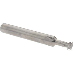 Accupro - 1/4° 1/4" Cut Diam, 0.072" Cut Width, 1/4" Shank, Solid Carbide Double-Angle Cutter - Exact Tooling