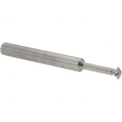 Accupro - 1/4° 1/4" Cut Diam, 0.072" Cut Width, 1/4" Shank, Solid Carbide Double-Angle Cutter - Exact Tooling