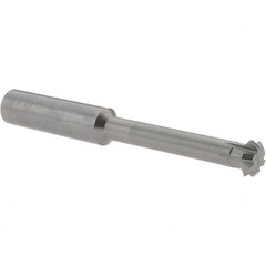 Accupro - 1/2° 1/2" Cut Diam, 0.187" Cut Width, 1/2" Shank, Solid Carbide Double-Angle Cutter - Exact Tooling