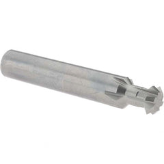 Accupro - 1/2° 1/2" Cut Diam, 0.187" Cut Width, 1/2" Shank, Solid Carbide Double-Angle Cutter - Exact Tooling