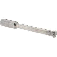 Accupro - 1/2° 1/2" Cut Diam, 0.109" Cut Width, 1/2" Shank, Solid Carbide Double-Angle Cutter - Exact Tooling