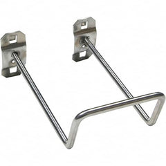 NMC - 5" Long Double Closed End Loop Pegboard Hook - 5" Projection, 80° Bend, Steel - Exact Tooling