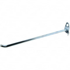 NMC - 8" Long Pegboard Hook - 8" Projection, 30° Bend, Steel - Exact Tooling