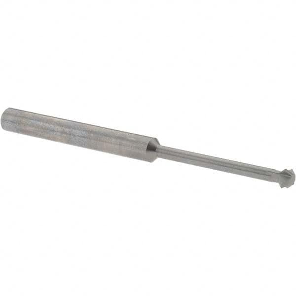 Accupro - 3/16° 3/16" Cut Diam, 0.093" Cut Width, 3/16" Shank, Solid Carbide Double-Angle Cutter - Exact Tooling