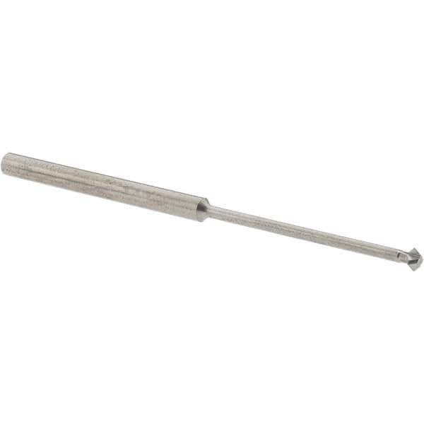 Accupro - 1/8° 1/8" Cut Diam, 0.062" Cut Width, 1/8" Shank, Solid Carbide Double-Angle Cutter - Exact Tooling