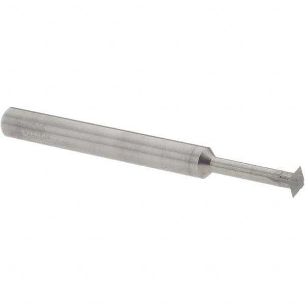 Accupro - 3/16° 3/16" Cut Diam, 0.055" Cut Width, 3/16" Shank, Solid Carbide Double-Angle Cutter - Exact Tooling