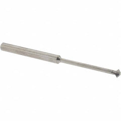 Accupro - 1/8° 1/8" Cut Diam, 0.062" Cut Width, 1/8" Shank, Solid Carbide Double-Angle Cutter - Exact Tooling