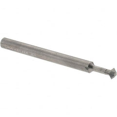 Accupro - 1/8° 1/8" Cut Diam, 0.062" Cut Width, 1/8" Shank, Solid Carbide Double-Angle Cutter - Exact Tooling