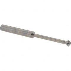 Accupro - 1/4° 1/4" Cut Diam, 1/8" Cut Width, 1/4" Shank, Solid Carbide Double-Angle Cutter - Exact Tooling